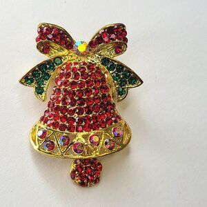 Red Bell brooch Pin